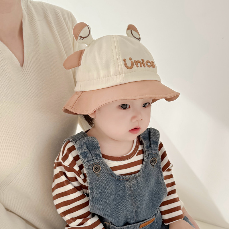 Sombrero para bebés primavera delgada sombrero solar para bebés primavera y otoño niños niñas lindos super bonitos sombreros de pescador