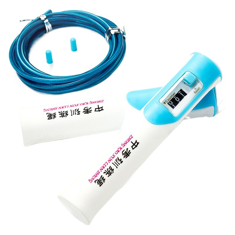 6538 examen de entrada de la escuela secundaria superior saltar cuerda estudiante deportes examen competencia entrenamiento saltar longitud cuerda ajustable contando alambre de acero saltar cuerda