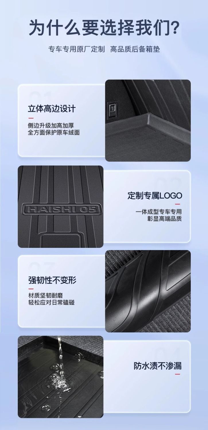 Suitable for BYD sea lion 05 trunk mat surrounded by 25 TPE sea lion 05DMI tail box mat 2025 new