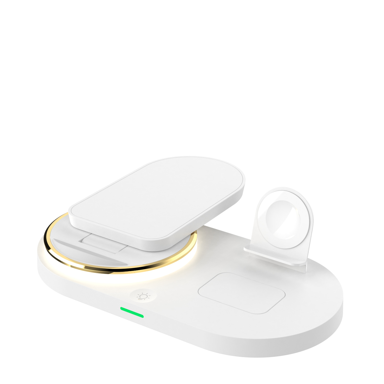 Original popular Amazon multifuncional cinco en uno plegable cargador inalámbrico magnético táctil luz nocturna cargador inalámbrico