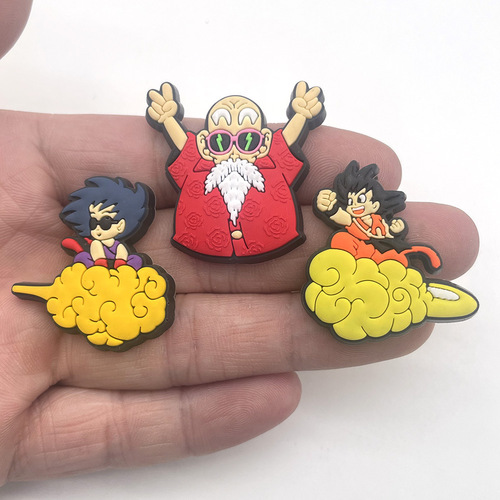 Croc shoes diy accessories Dragon Ball cartoon shoe flower PVC shoe buckle shoe accessories Croc shoe decorative shoe buckle set