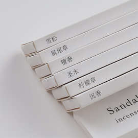 简创木质调火柴线香圣木鼠尾草雪松净化空气酒店旅行香薰线香批发