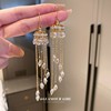Silver needle, fashionable advanced universal earrings, flowered, bright catchy style, high-quality style, wholesale