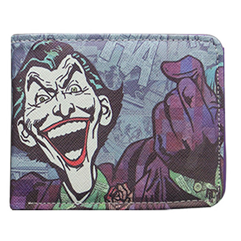 Black Jack Knight billetera corta de dos veces Héroe de dibujos animados estudiante monedero