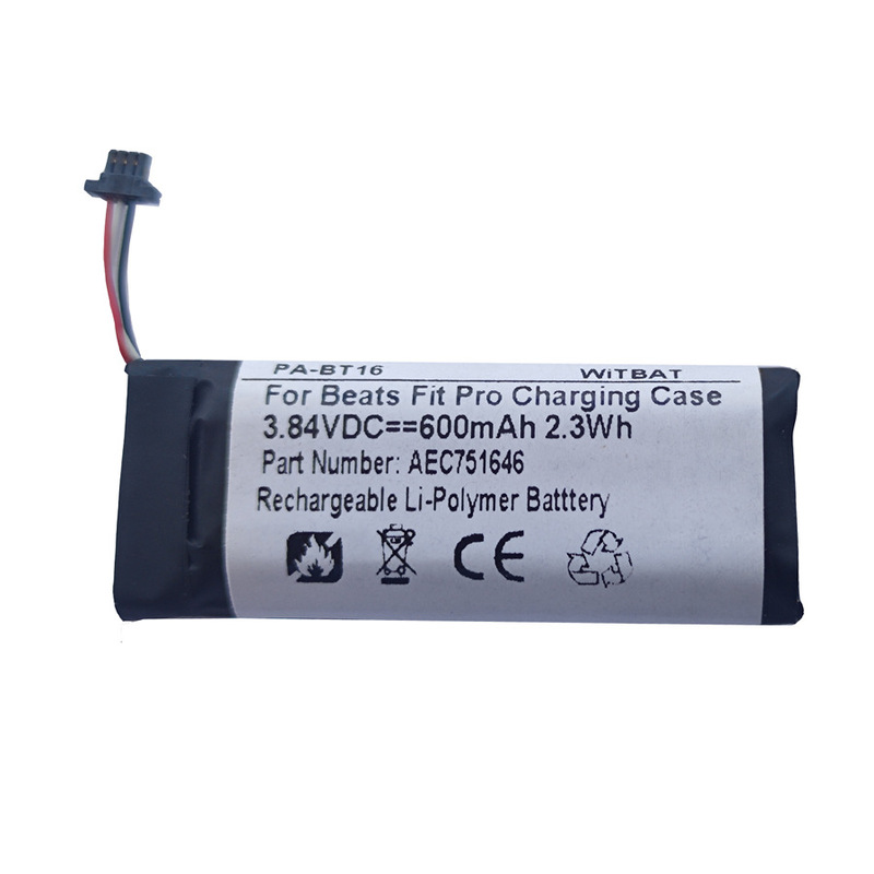 Battery AEC751646 for Beats Fit Pro Headphone Charging Case