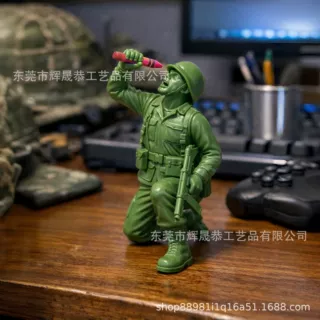 跨境新品Funny Green Army Man绿色士兵小人摆件MRE军人