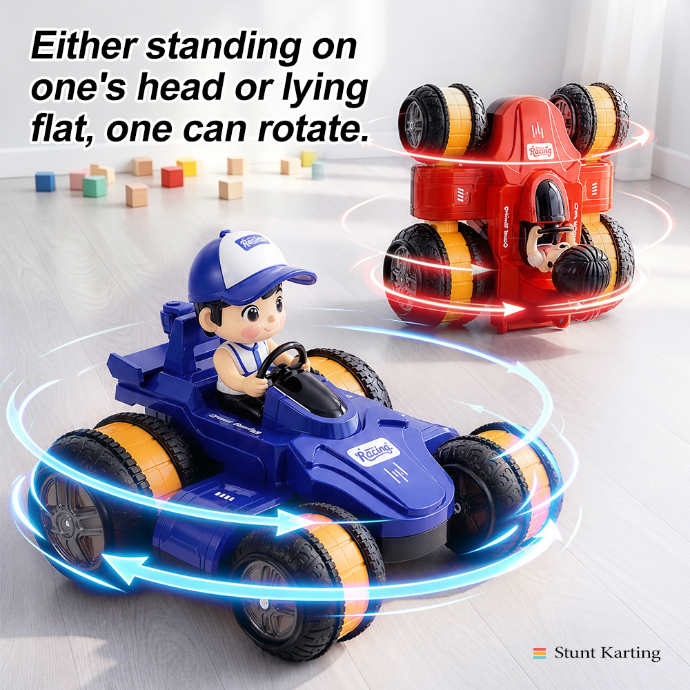 C302 Stunt Remote Control Car Side Roll Car 2.4g Light-up Children's...