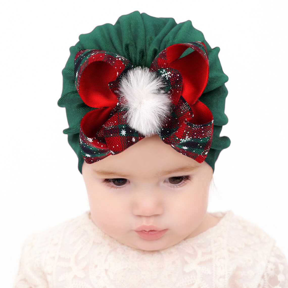 Children Unisex Fashion Bow Knot Snowflake Baby Hat display picture 1