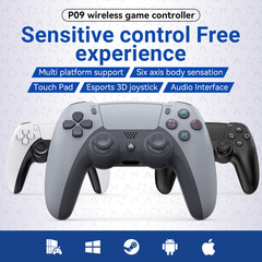 新しいプライベートモデル P4 ゲームコントローラー 6 軸体性感覚デュアル振動ワイヤレス Bluetooth ゲーム ps3 コントローラー pc コンピュータプロ