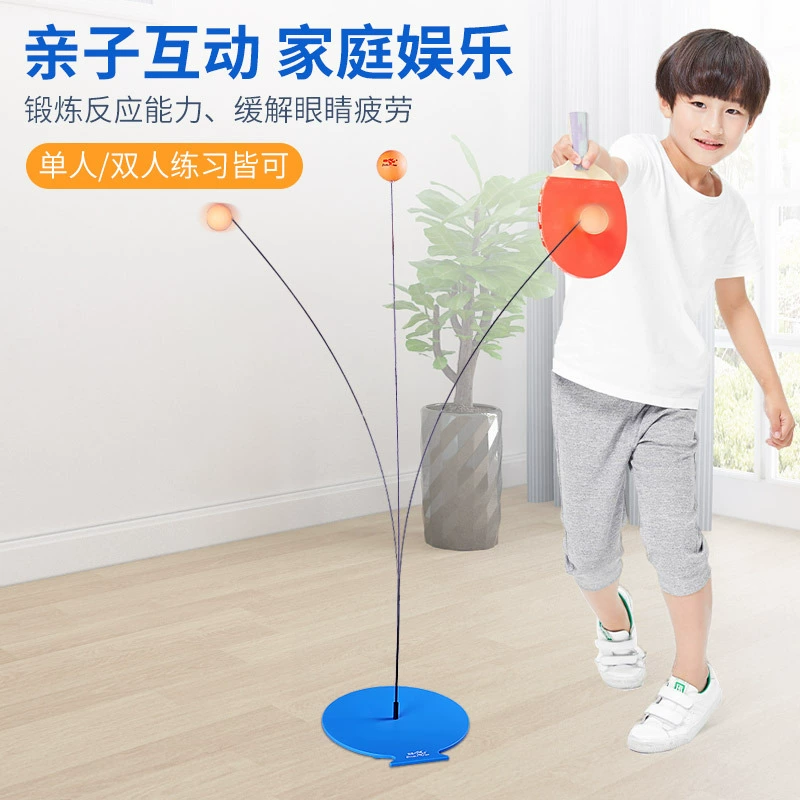 Elastic toy for table tennis for training, clips included