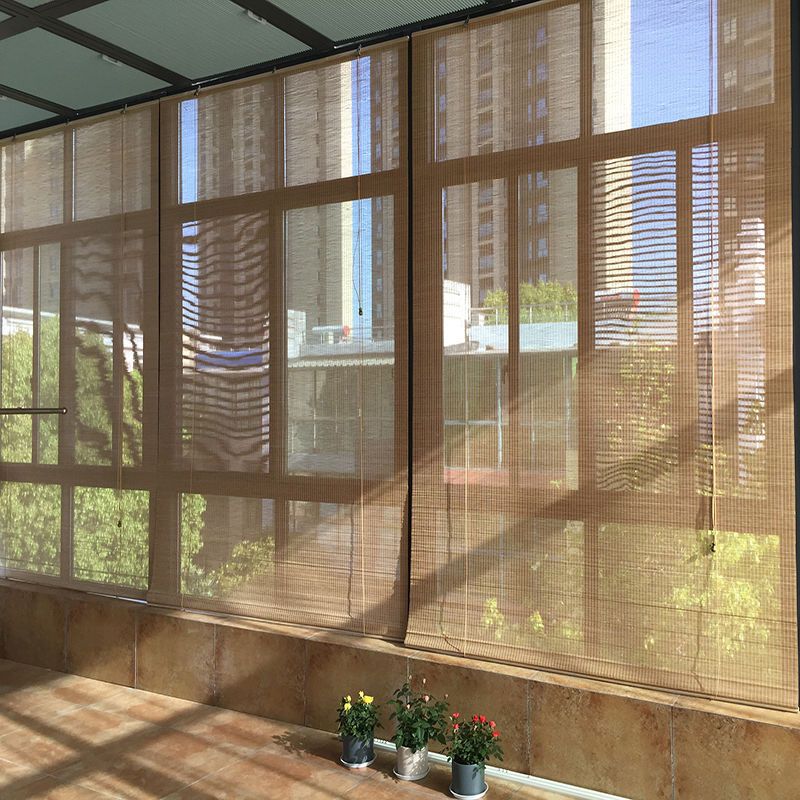 Bamboo Curtain Roller Blinds for Home Balcony Sunshade, Guesthouse Tea Room Office Partition Bamboo Curtain Japanese Style