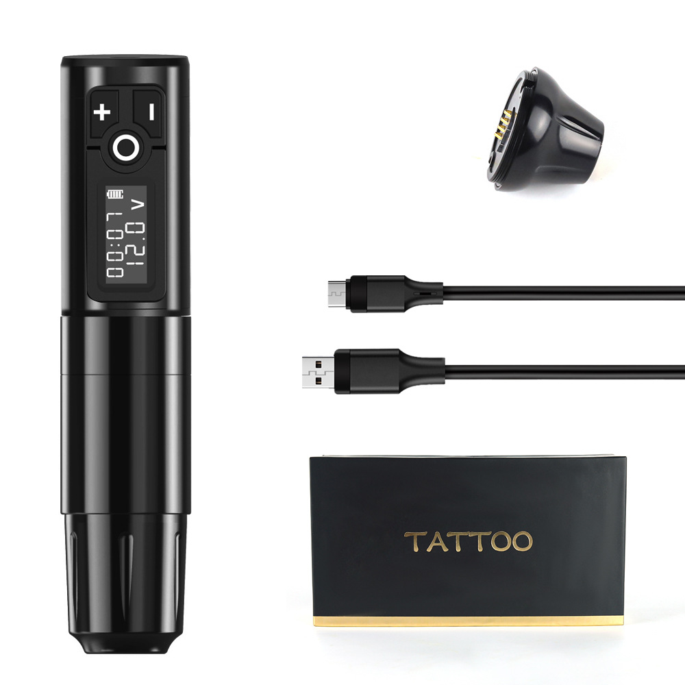 Nightingale battery-powered wireless portable tattoo pen, lining and shading tattoo machine, all-in-one tattoo and permanent makeup equipment.