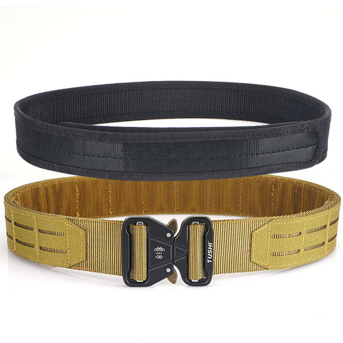 TUSHI tactical girdle 2 inches quick release buckle Ronin belt camouflage girdle metal buckle outdoor belt wholesale