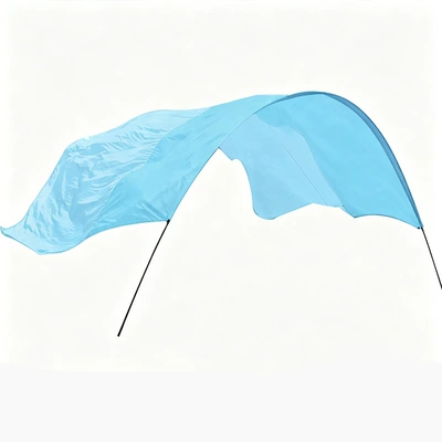 Avtomobil yan çətirləri Canopy from Amazon: Portable - light-blue-and-sky-blue-beach-awning-300300cm
