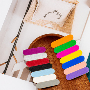 Nail Art Small Rubbing Strips, Colorfuled Wood Chip Files, Double-sided Polishing Strips, Mini Frosting Strips, Manicure Tools, Manicure Rubbing Strips
