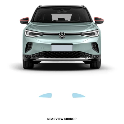 Car paint protective film: Volkswagen Id.4 Crozz, Full Car - rearview-mirror-tpu-film-imported-tpu-film-specially-cut-for-special-vehicles