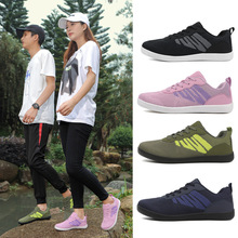 新款四季飞织透气宽头软底防滑赤足鞋舒适韩版运动健身学生跑步鞋
