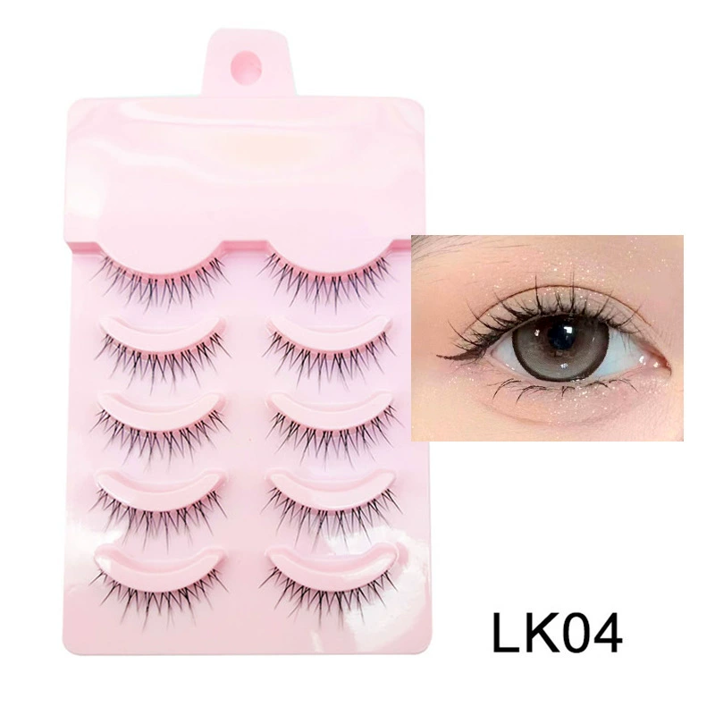 False Eyelashes DINGSEN, 5-Pair Set, Everyday & Cosplay Styles, Assorted Bands