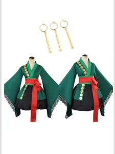 One Piece Zoro Costume Sworksman Zoro Sex превращает юбку кимоно два года спустя соломенная шляпа косплей аниме