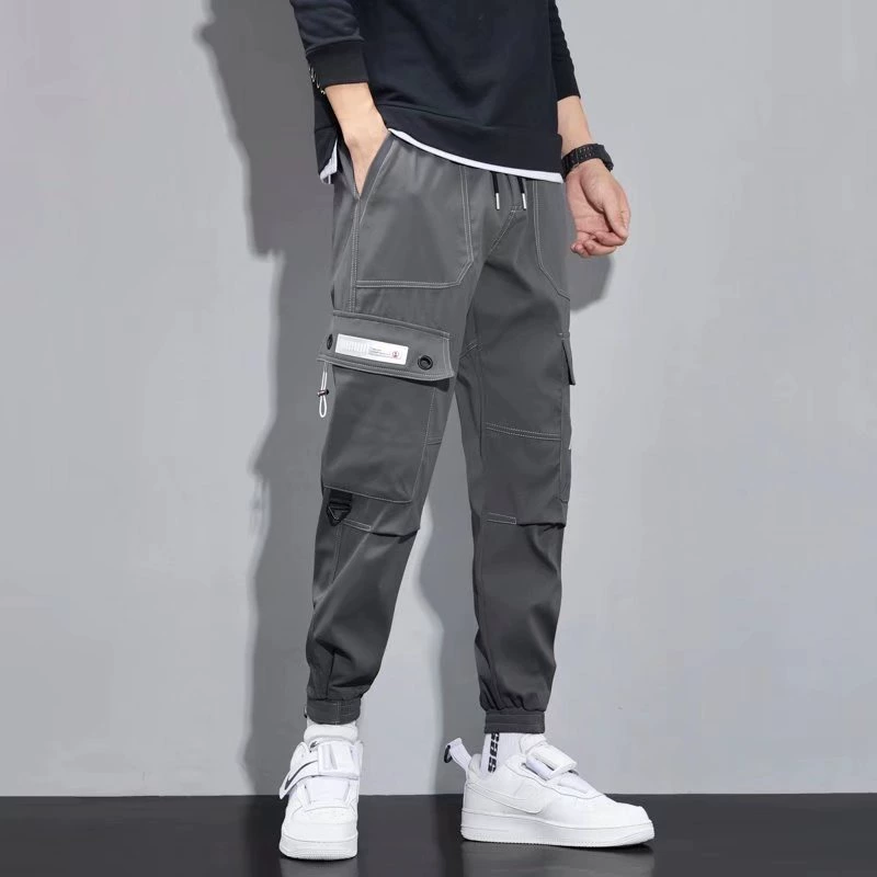 Brand demi-season trend casual trousers, Korean style, oversize