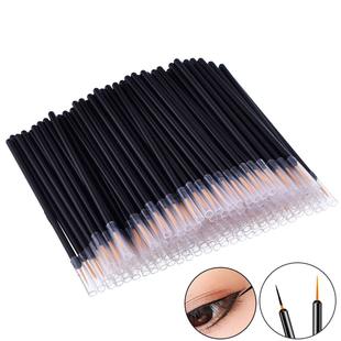 Professional Beauty Makeup Appliance Eyeliner Hooded Nylon Hair Makeup Brush Disposable Fiber Eyeliner Brush
