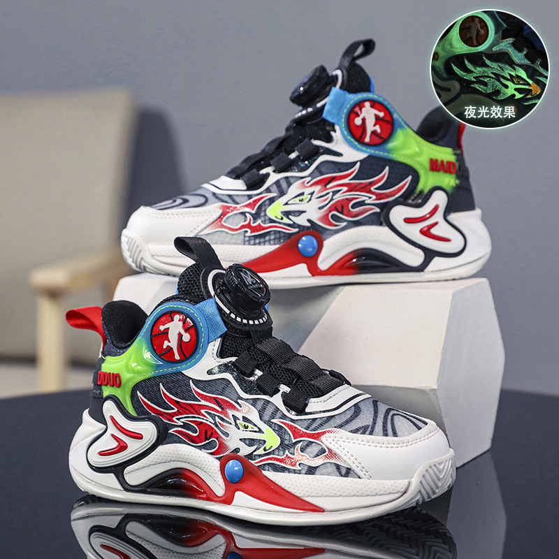 Niños baloncesto zapatos 2024 Baloncesto niños zapatillas de deporte niños deportes moda combate superficie zapatillas cesta