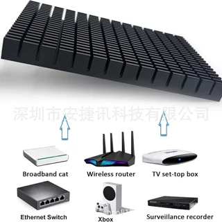 铝制大型散热器150x93x14.5黑色散热器散热片冷却器RTX 3090 3080