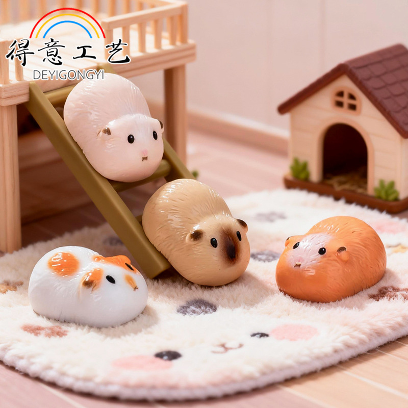 Micro Landscape Mini Cartoon Cute Mini Guinea Pig DIY Resin Crafts Small Accessories Desktop Car Decoration Micro Landscape Mini Cartoon Cute Mini Guinea Pig DIY Resin Crafts Small Accessories Desktop Car Decoration