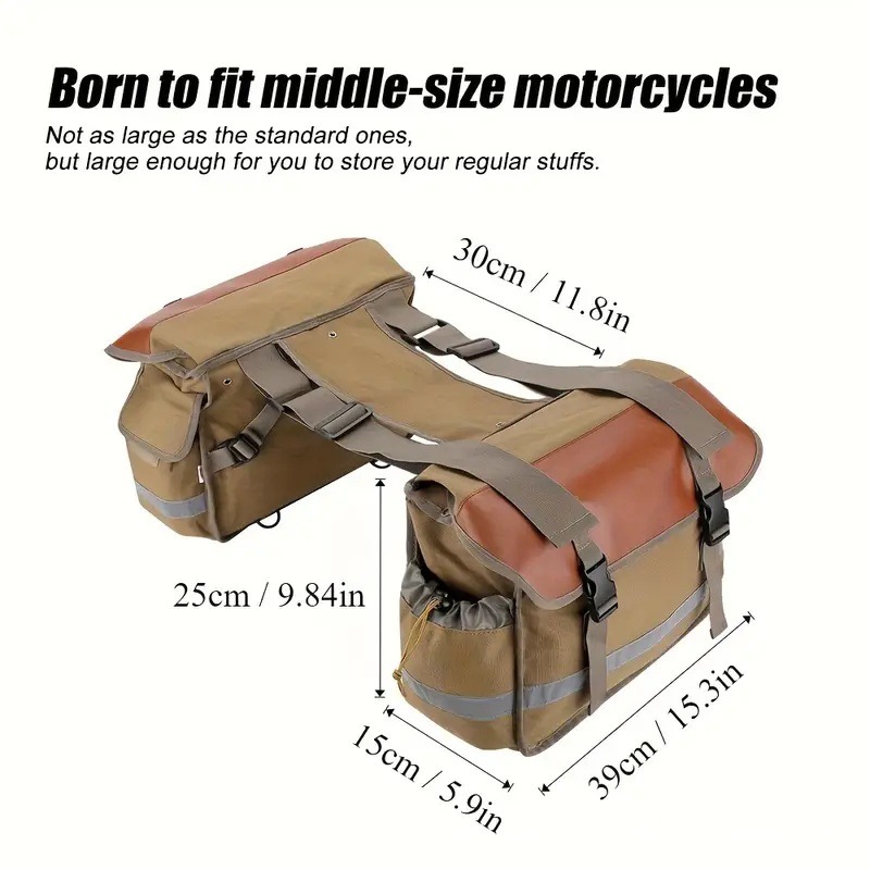 自転車リアパニアバッグ 耐久性のあるポリエステルオートバイサドルバッグ 取り外し可能な非常にオフロードおよびアウトドア旅行用|undefined