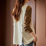 Белый пиджак классического кроя, осенний жилет, топ, коллекция 2023