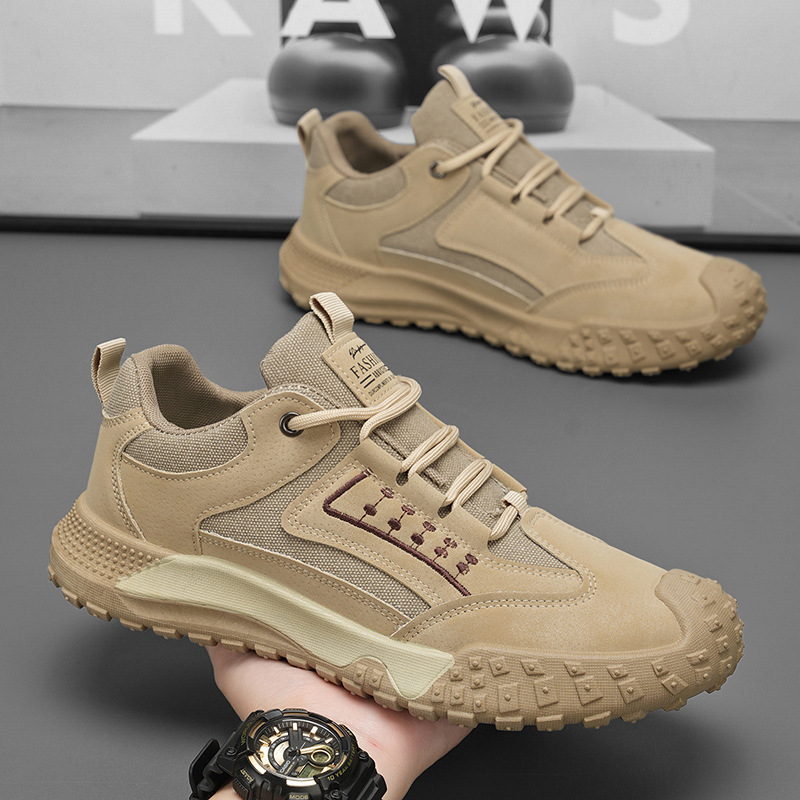 Zapatos de trabajo antideslizantes de primavera para hombres, zapatos de trabajo para hombres, zapatos de montaña al aire libre, zapatos casuales para hombres.