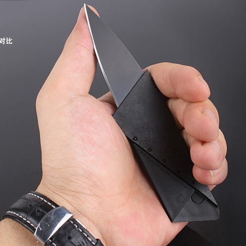 Navaja plegable tipo tarjeta de crédito, mini navaja, navaja para fruta, navaja suiza para exteriores, navaja tipo tarjeta para cinturón de ropa, ideal para regalo.