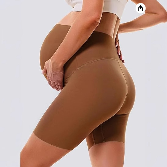 Amazon Cross-Border European and American Pregnant Women Summer Yoga Shorts Sports Safety Shorts Kz588958