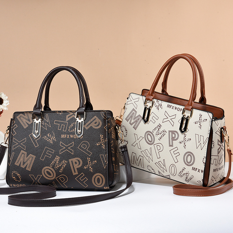 Classic Tote Bag, New Fashion Printed Mother-and-child Bag, Large-capacity Shoulder And Crossbody Bag For Middle-aged Mothers._voghion.com