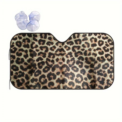 Sun shade — to Install and Store - 130cm70cm-large-leopard-print