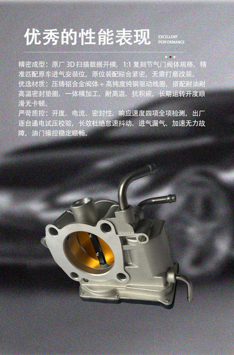 22030-28070 Elephant Dxqp4 Electronic Throttle Assembly Is Suitable for Toyota Camry Model 06