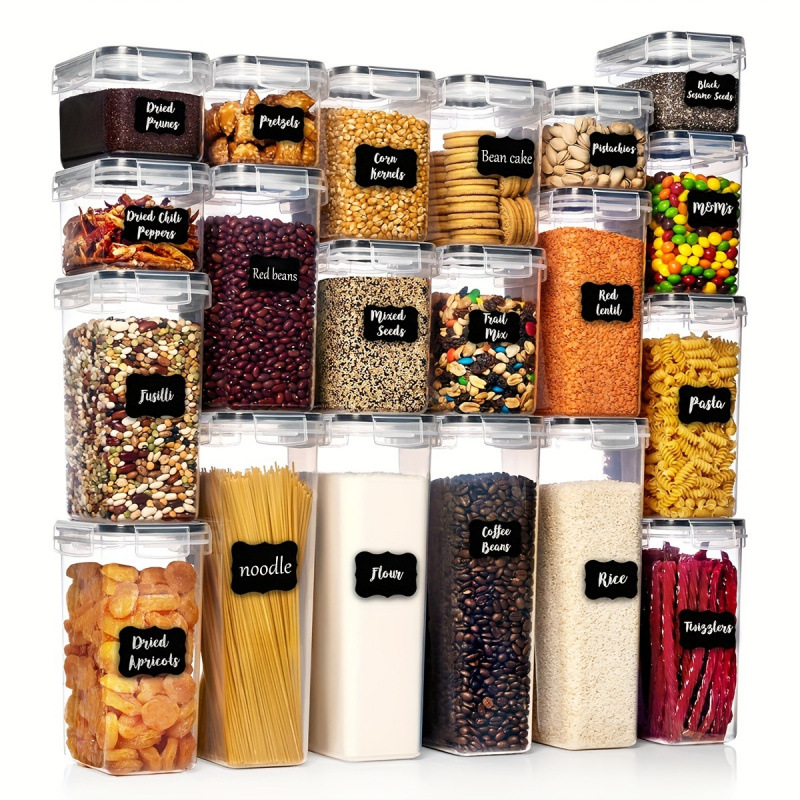 2026新款跨境6/7/10/12/24/30個密封食品儲藏盒套裝（跨境