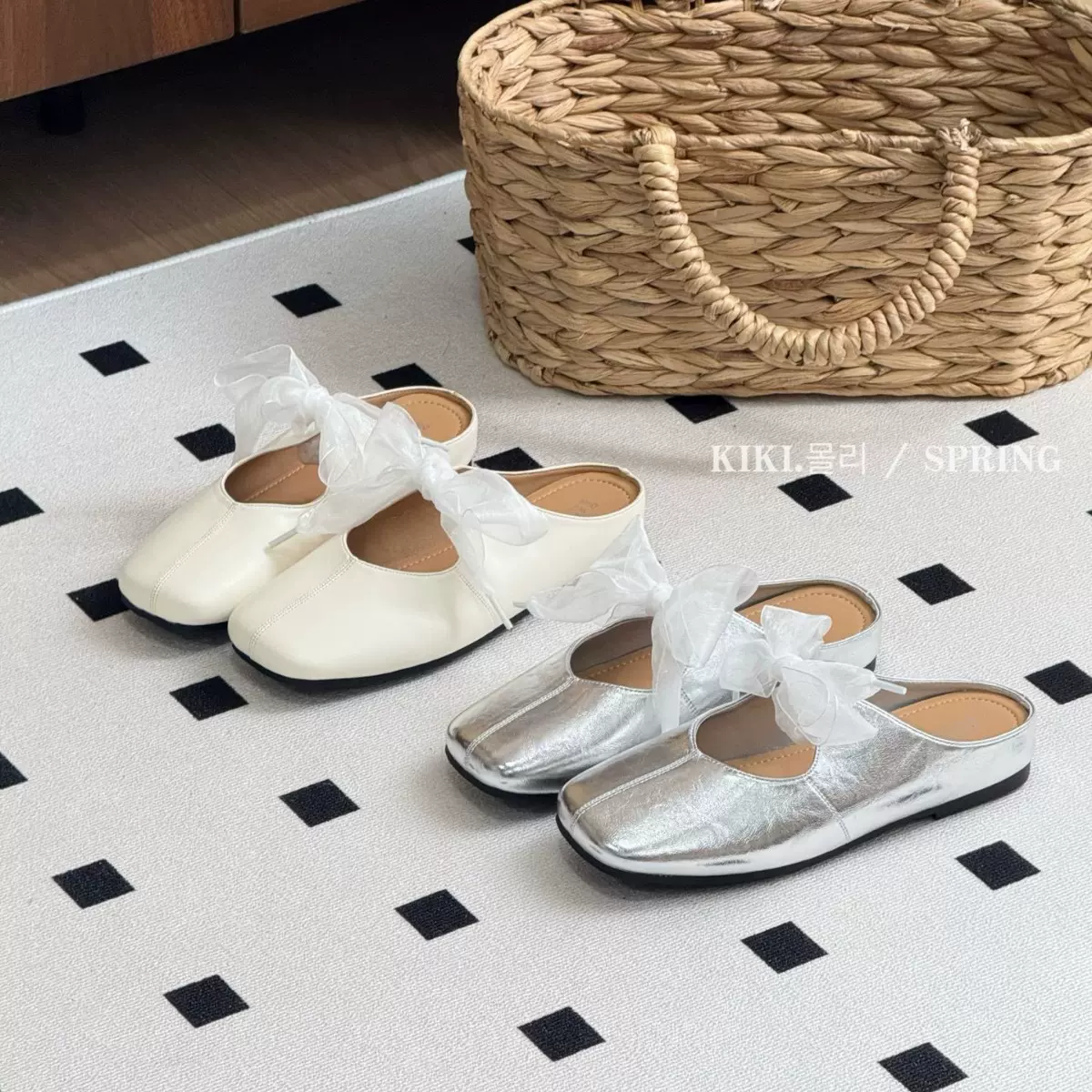 mollykiki法式温柔风蝴蝶结女2026春夏新款软底舒适外穿百搭凉拖