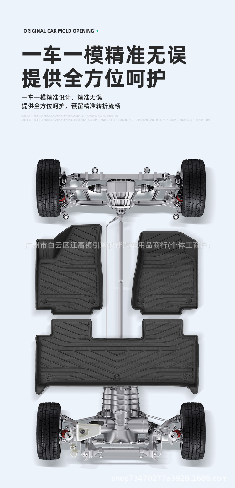 Suitable for 26 models of Volkswagen ID.ERA 5S car floor mats, custom-made TPE floor mats and trunk mats for cross-border sales