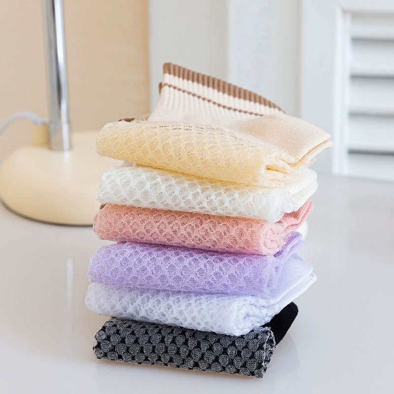 Tide, lace breathable trend summer thin knee socks
