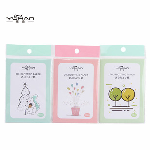 Yu Han facial oil-absorbing paper ladies makeup facial oil-absorbing paper 60 beauty makeup tool Y0911