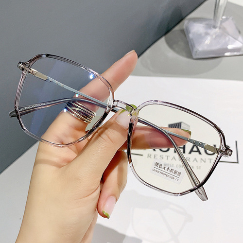 Internet celebrity style irregular anti-blue light frame computer glasses that can be matched with myopia tr90 glasses frames