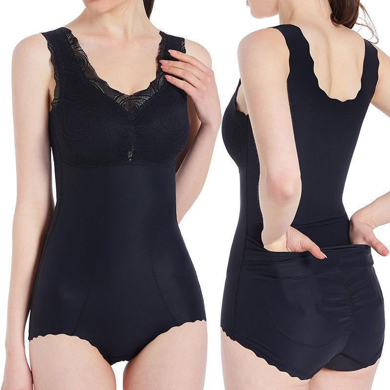 Summer Naked Feeling No-Shameless Body Shaping Clothes Women's Abdominal Stomach Shaping Clothes Full Body Tight Rear-off Body Shaping Clothes