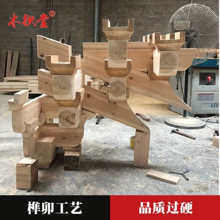 实木斗拱定制 昂翘平座斗栱唐宋铺作源头厂家订制 平身柱头科角科