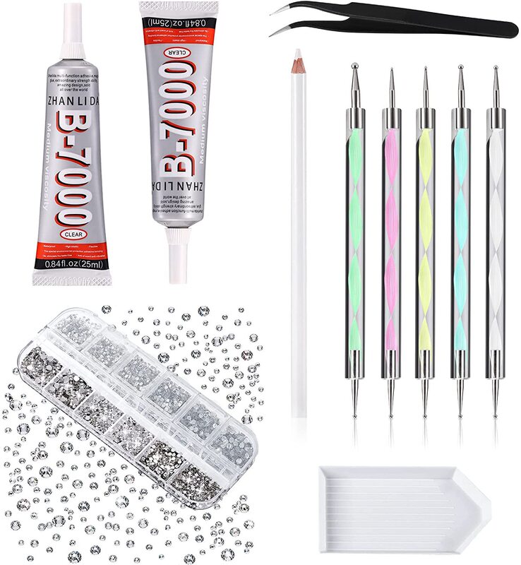 Amazon Hot Sale Nail Art Boutique Rhinestone Acrylic Drill B7000 Glue Drill Pen Tweezers Set Amazon Hot Sale Nail Art Boutique Rhinestone Acrylic Drill B7000 Glue Drill Pen Tweezers Set