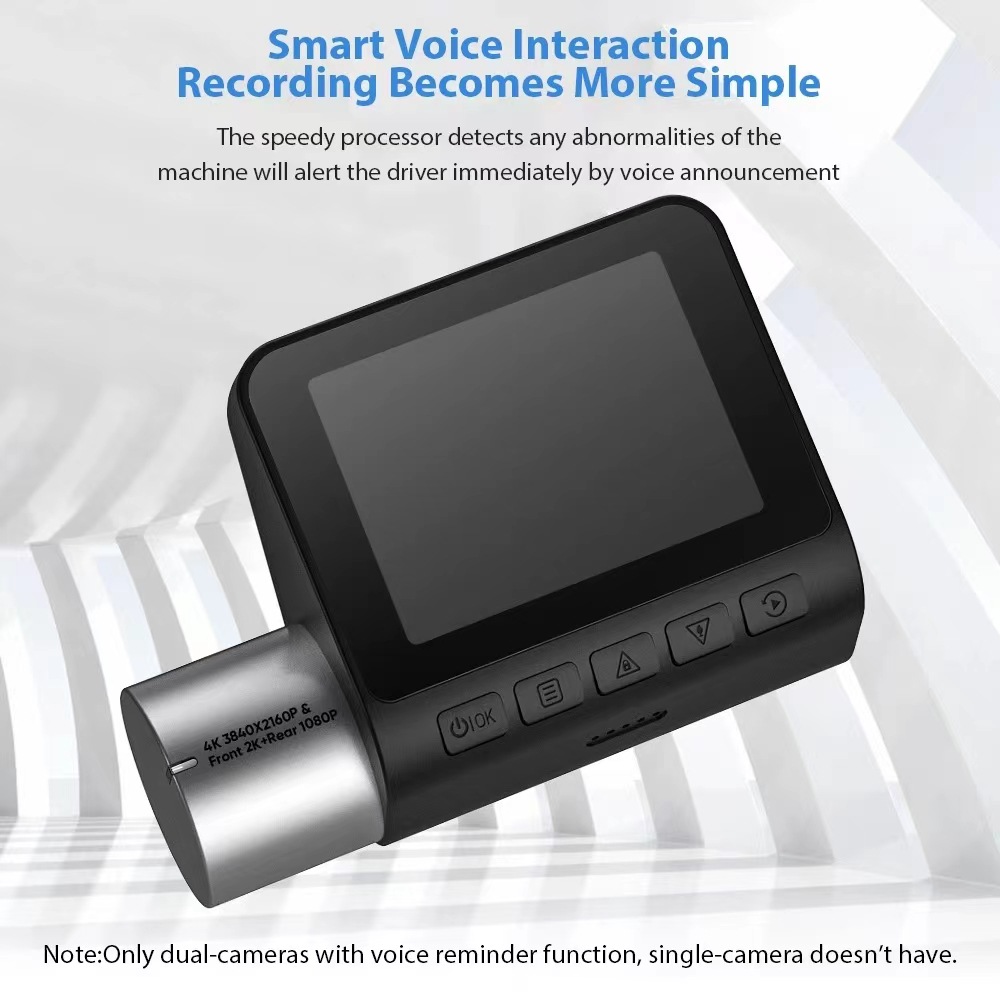 V50 cross-border 4K front and rear dual recording HD night vision driving recorder Car dashcam dvr