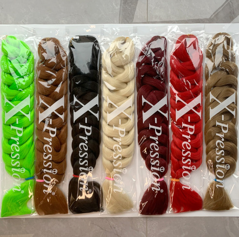 Peluca de Trenzas Africanas Sintéticas 80 Pulgadas 165g de Seda de Alta Temperatura para Extensión de Cabello