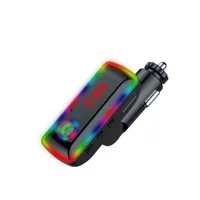 Новый F11 автомобильный Bluetooth MP3-плеер FM-передатчик цвет светового кольца двойной USB-карты Автомобильный Bluetooth-приемник