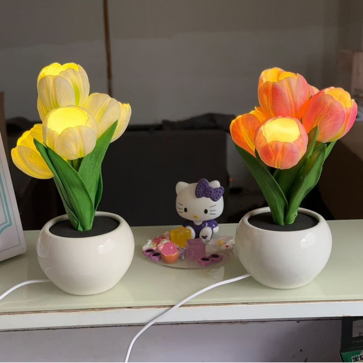 Lámpara Nocturna de Tulipán