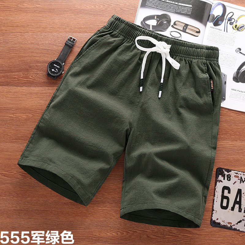 Pantalones cortos de verano transpirables pantalones cortos de verano para hombres delgados sueltos más tamaño Pantalones deportivos casuales pantalones medios pantalones de moda para hombres